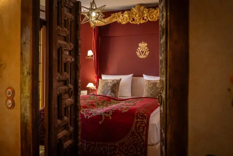 A large hotel suite